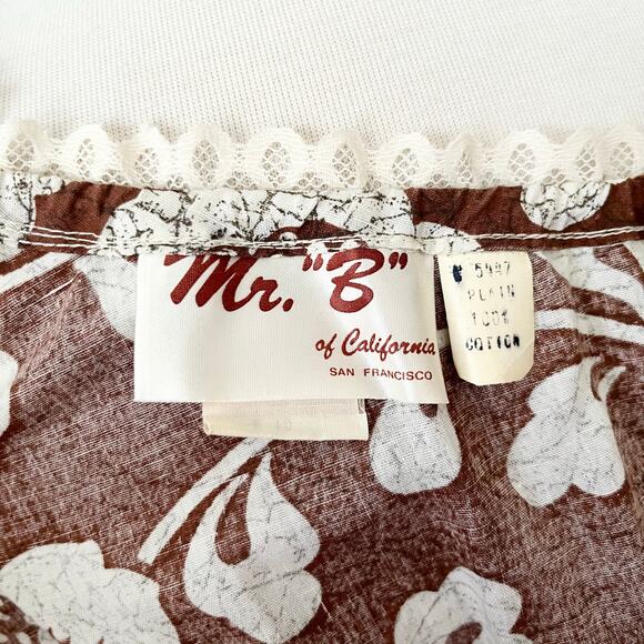 Vintage 70s Prairie Maxi Dress Peasant Gunne Sax Style Boho Brown // Size Medium - Picture 3 of 9